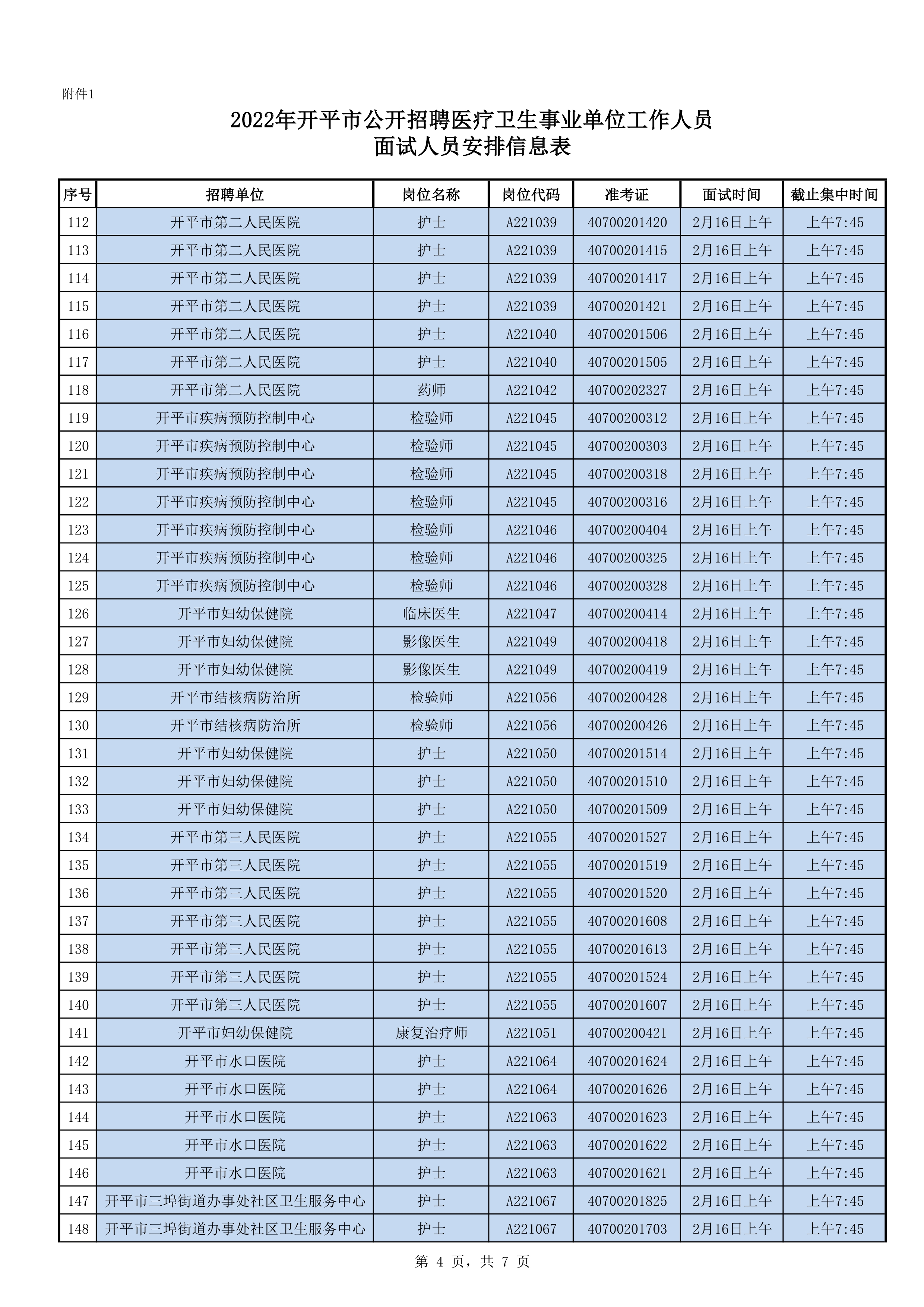 附件1：2022年亚星官网
公开招聘医疗卫生事业单位工作人员面试人员安排信息表0003.jpg