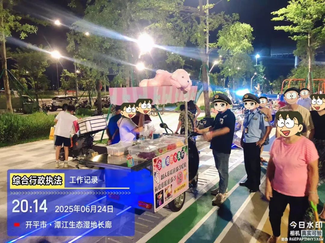 拒绝“任性”摆摊！水口镇执法办联合开展专项整治，规范潭江大道网红打卡点管理